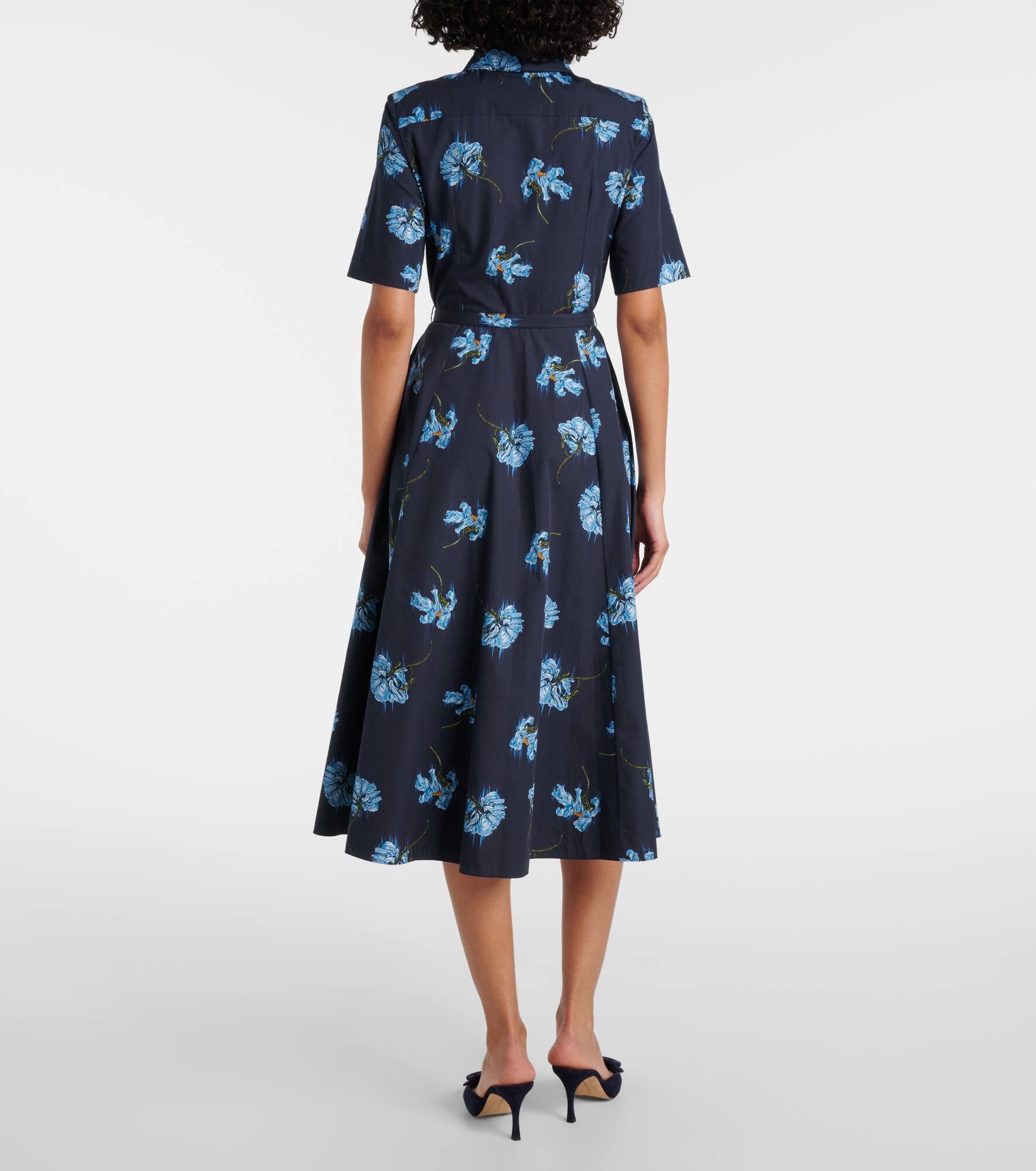 Floral cotton shirt dress - 3