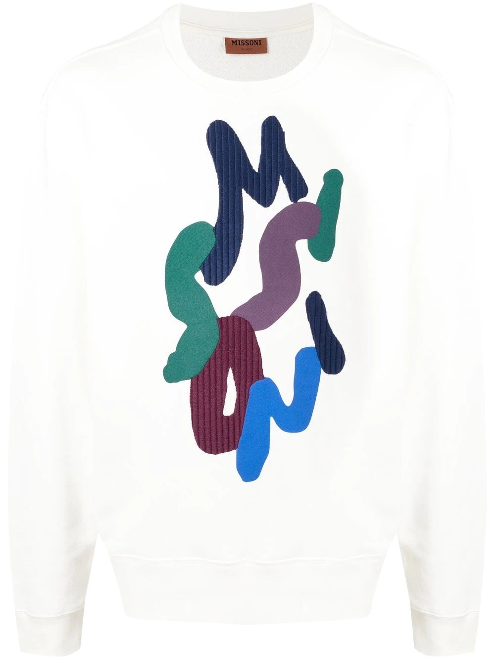 logo-motif cotton sweatshirt - 1