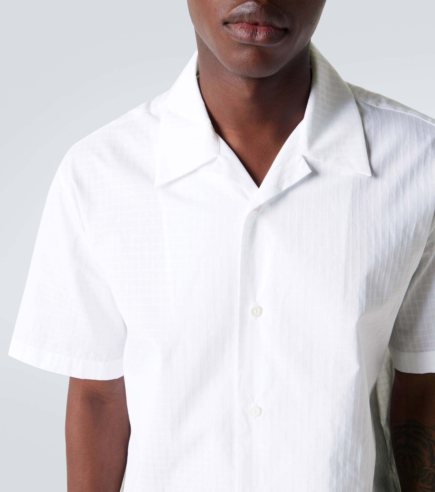 Checked cotton poplin shirt - 5