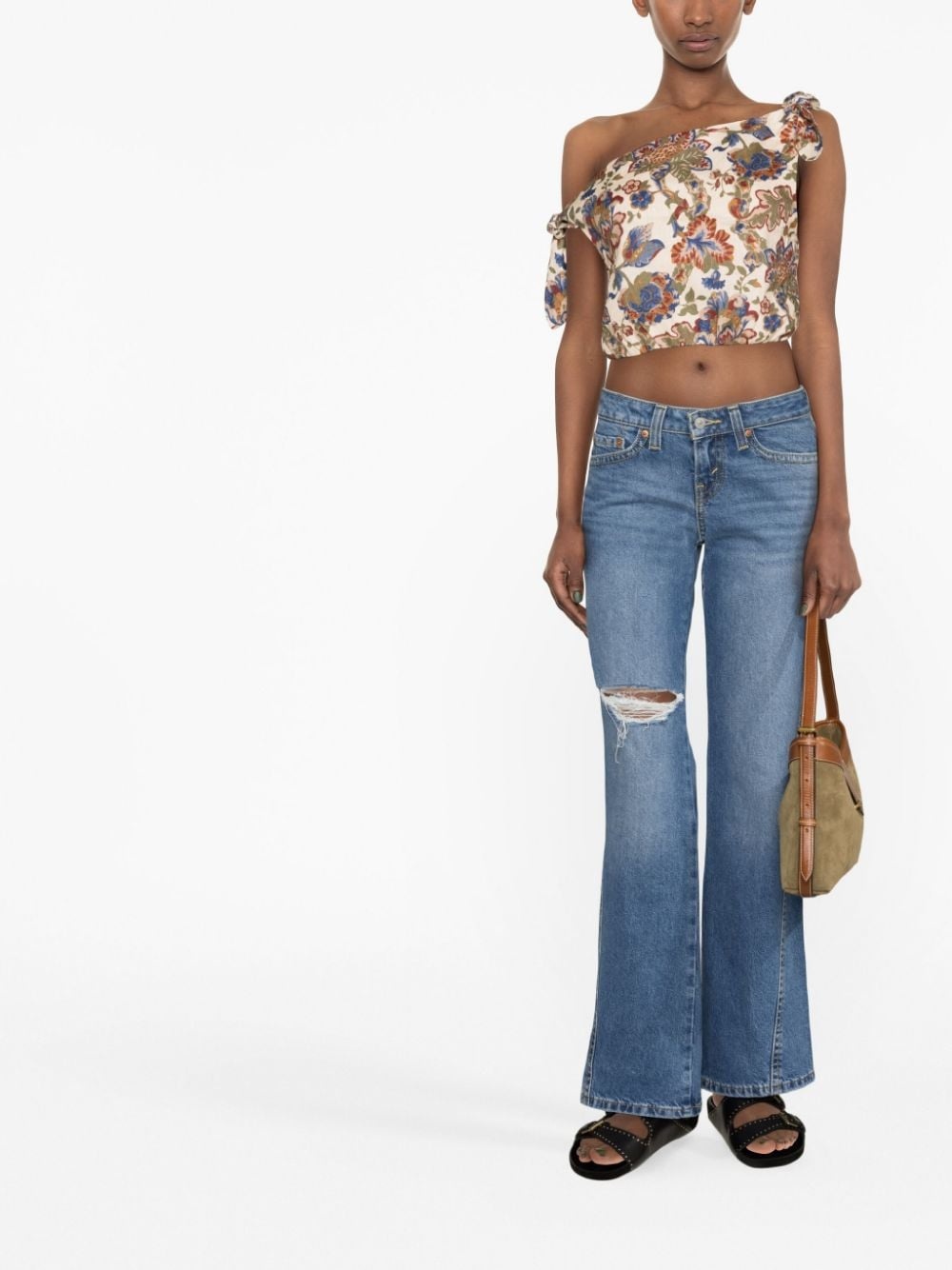 distressed-effect boyfriend jeans - 2