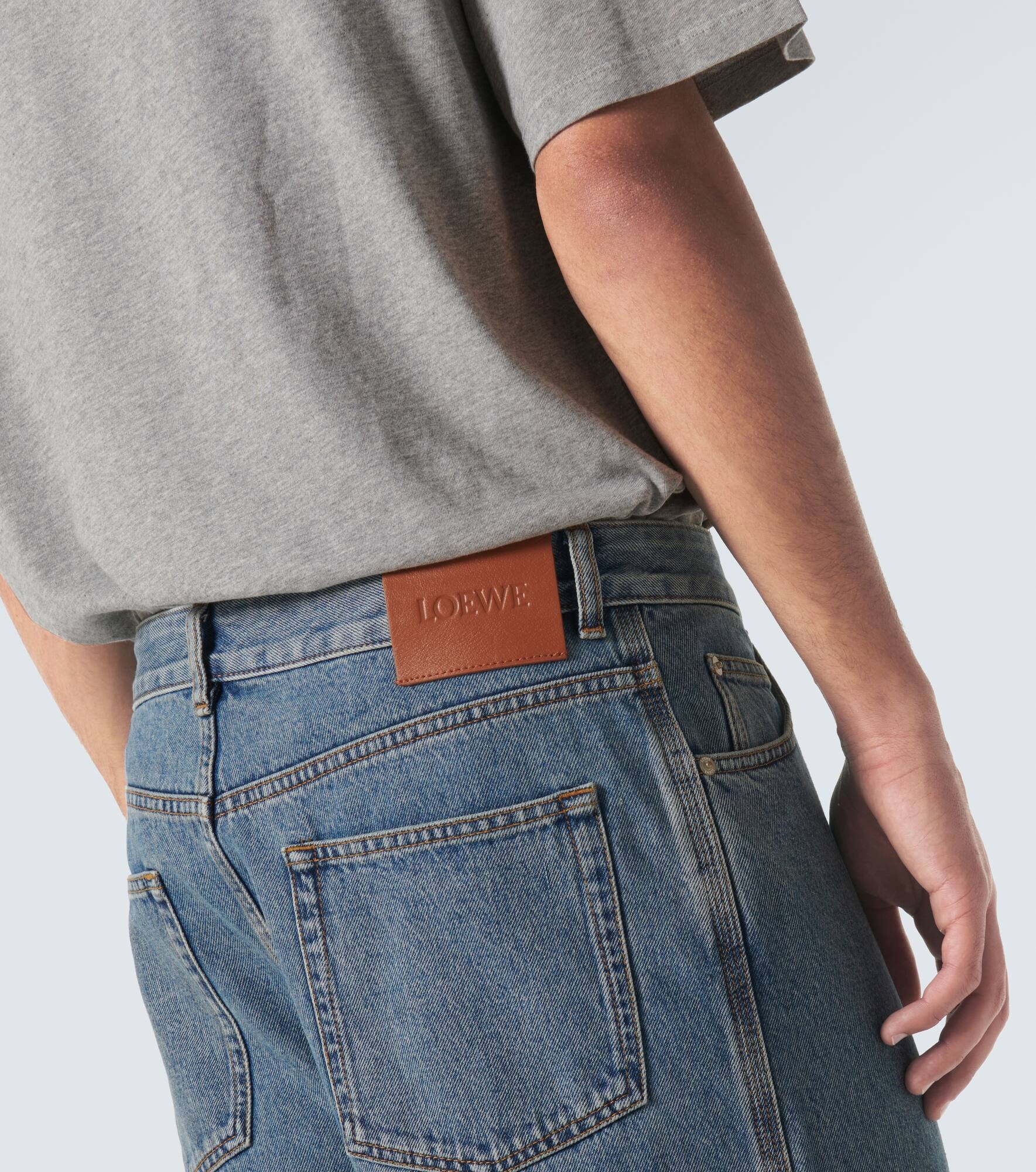 Anagram wide-leg jeans - 5