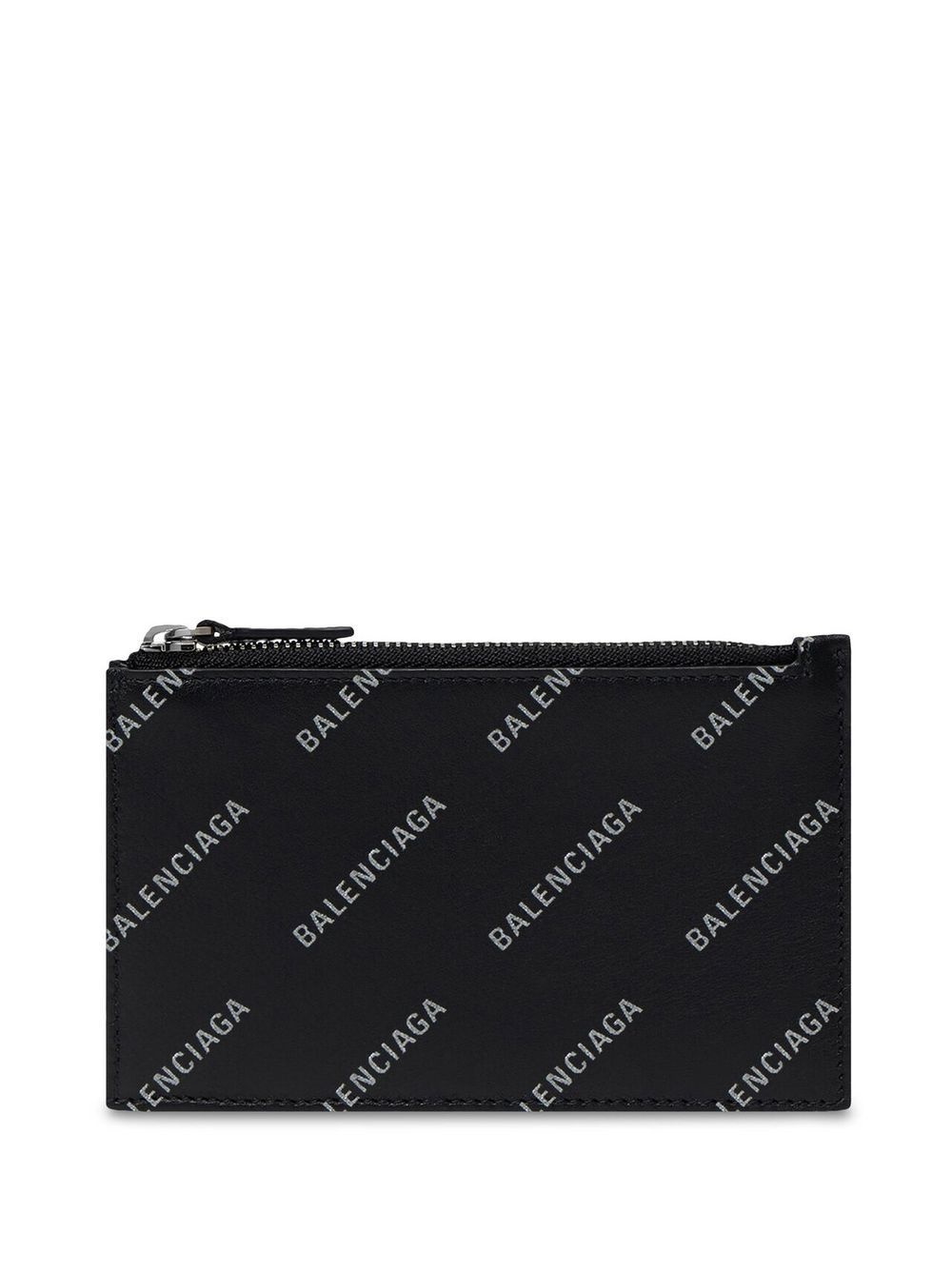 logo-print reflective wallet - 1