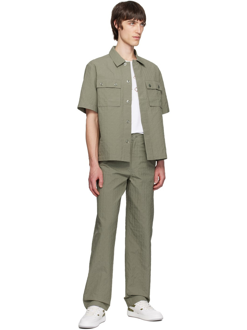 Givenchy Khaki Textured Monogram 72 Shirt outlook