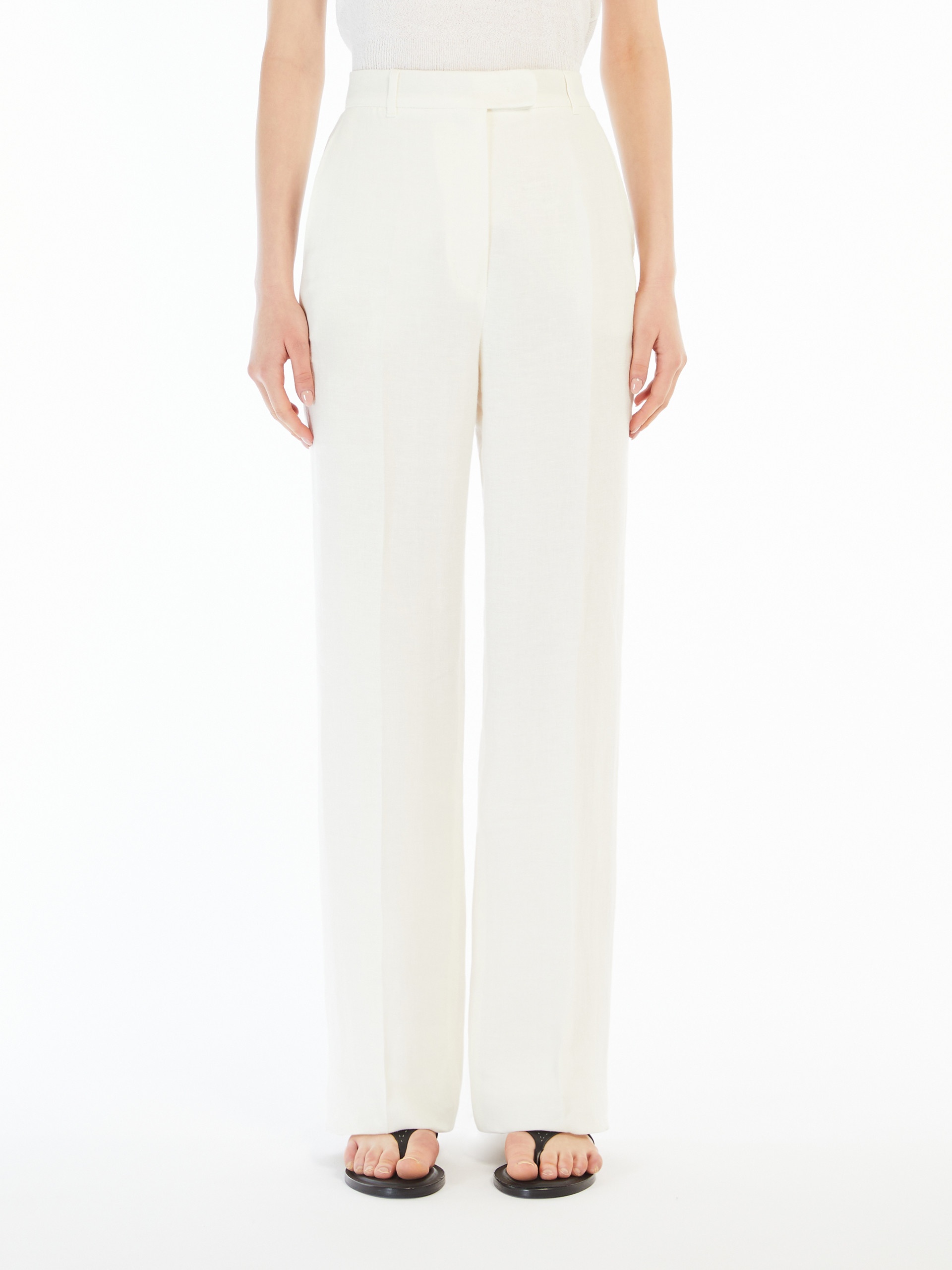 ALCANO Faded linen trousers - 3