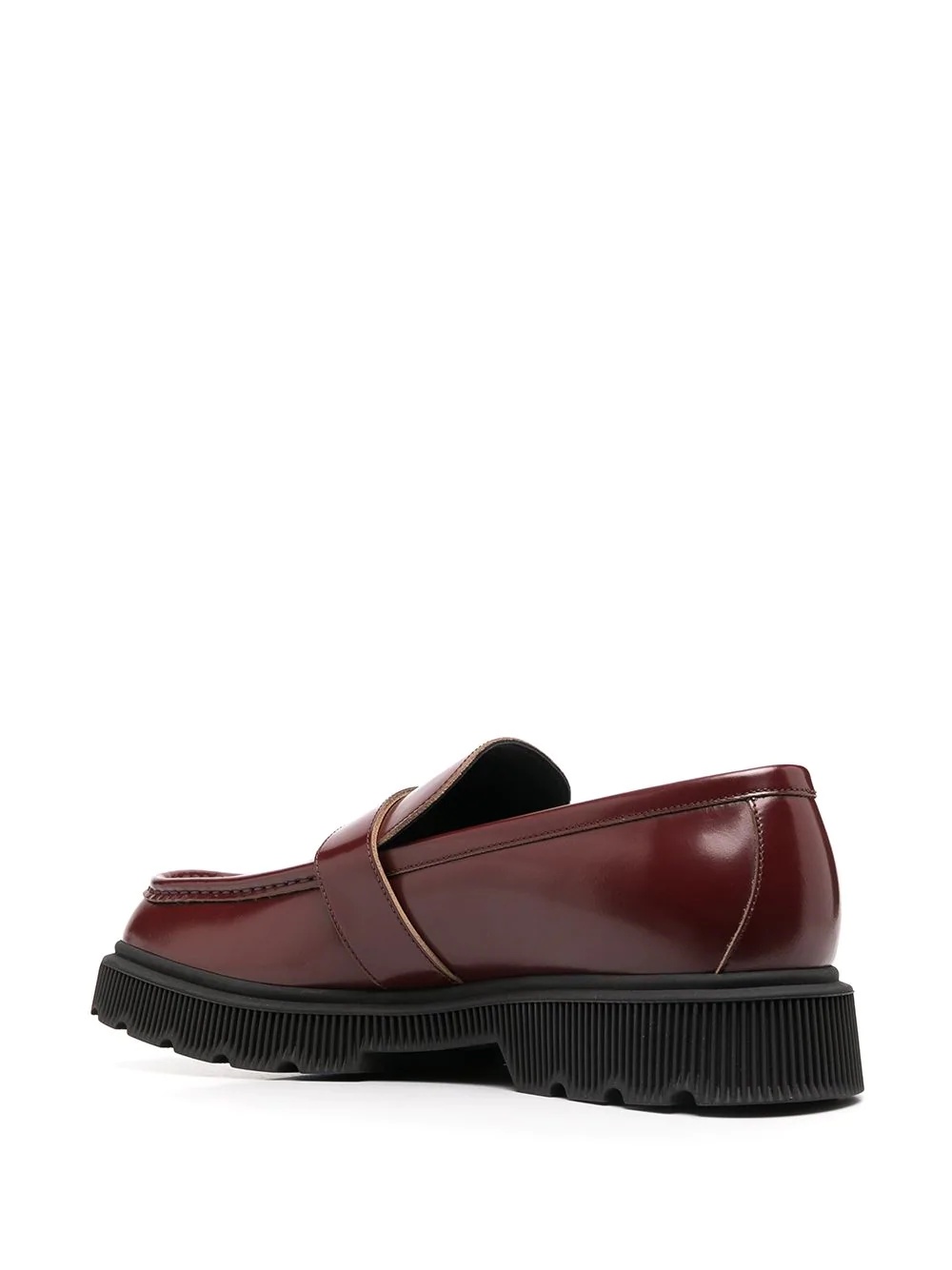 polished buckle-fastening loafers - 3