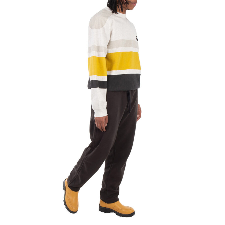 Isabel Marant Faded Black Mailesco Logo-Flocked Sweatpants - 4