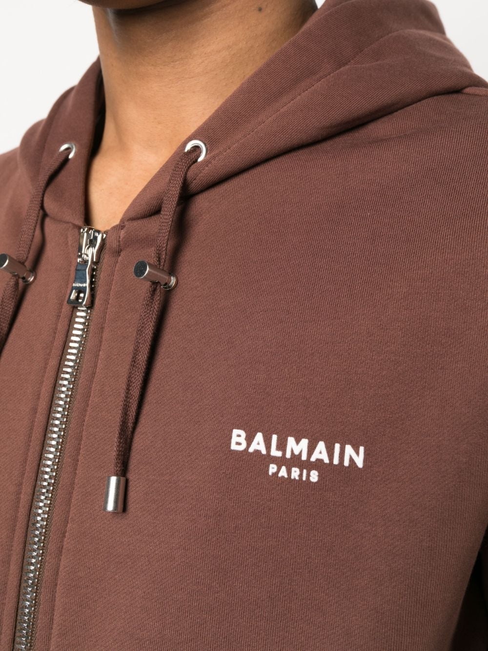 logo-print drawstring hoodie - 5