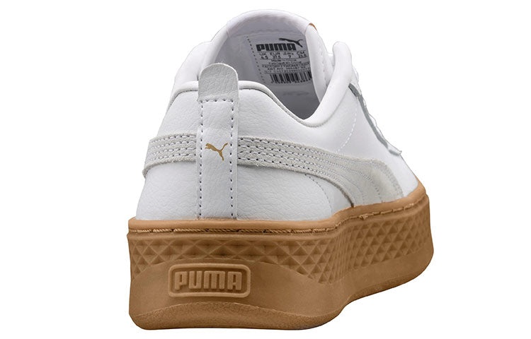 (WMNS) PUMA Suede Platform Leather Sneaker 'PUMA White' 366487-02 - 5