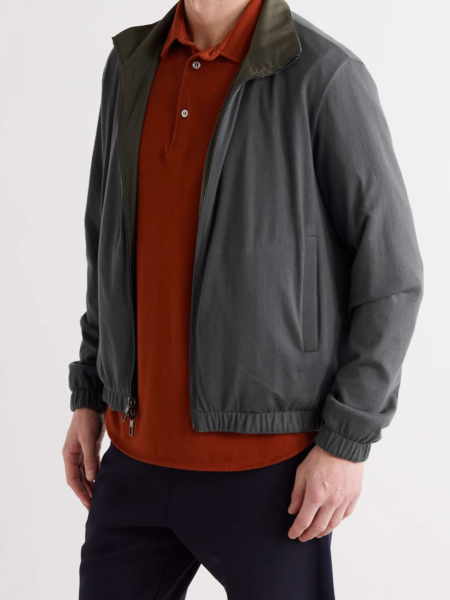 Reversible Windmate Storm System Shell and Cashmere Bomber Jacket - 6