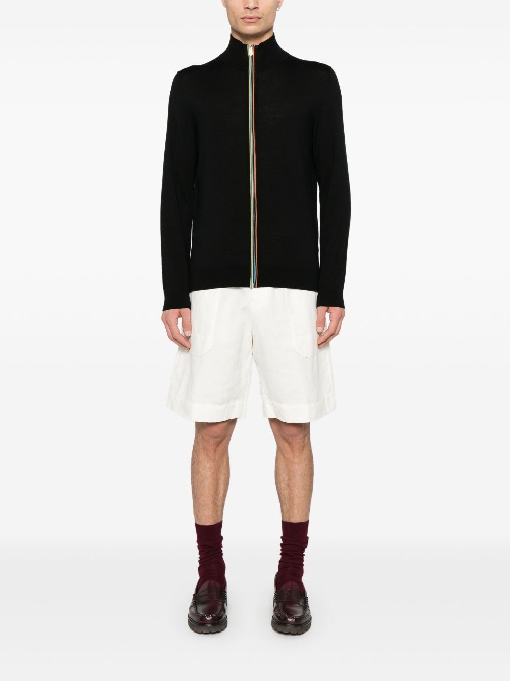 Wool zipped cardigan - 5