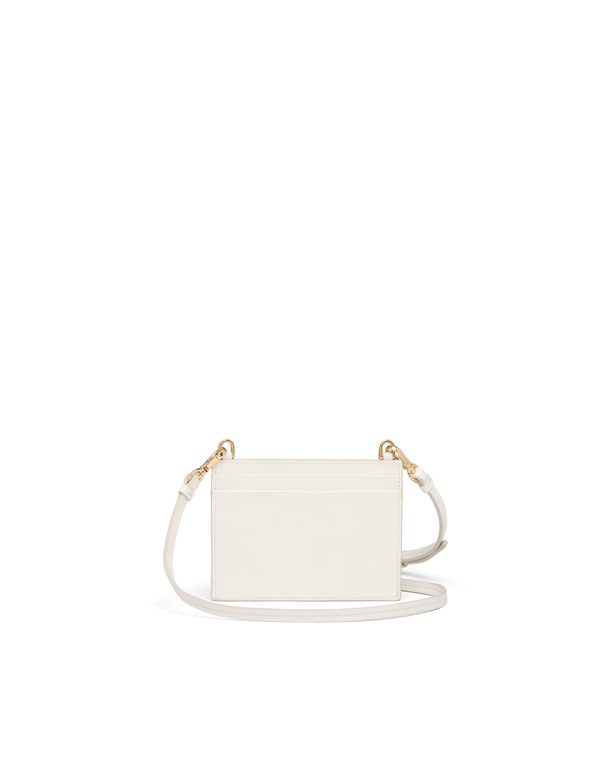 Saffiano Leather Card Holder with Strap - 4