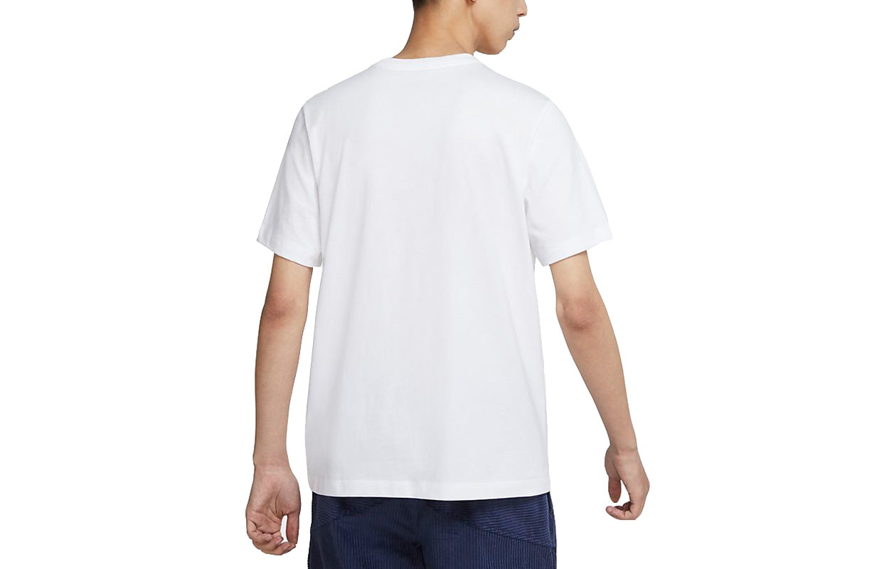 Nike Sportswear Alphabet Printing Casual Sports Short Sleeve White DB6476-100 - 2