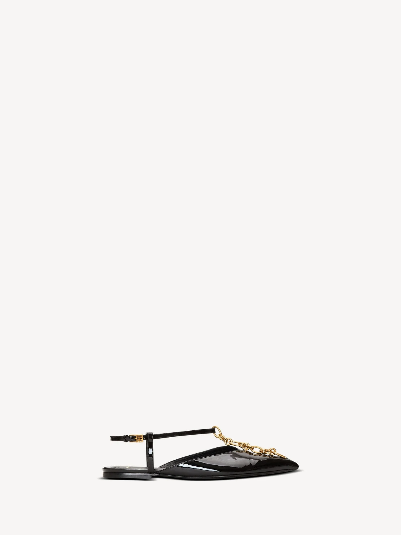 Sync chain sandals in patent leather - 1