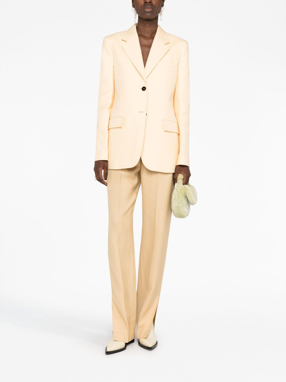 cotton-twill blazer - 2