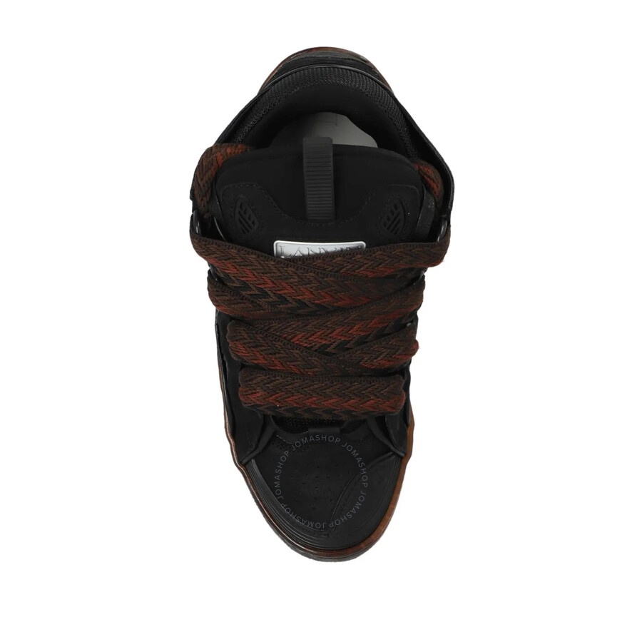 Lanvin Curb Leather Low-Top Sneakers - 4