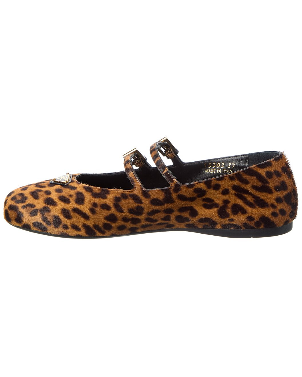 Prada Printed Haircalf Ballerina Flat - 2