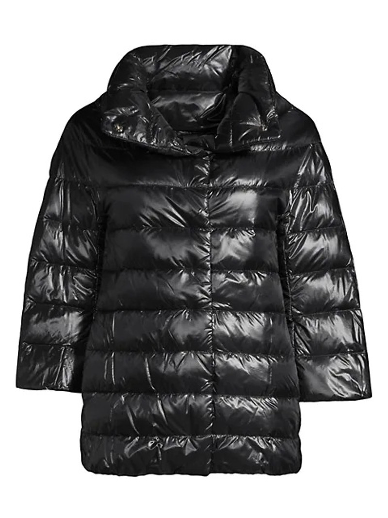 Black Down Aminta Jacket - 1