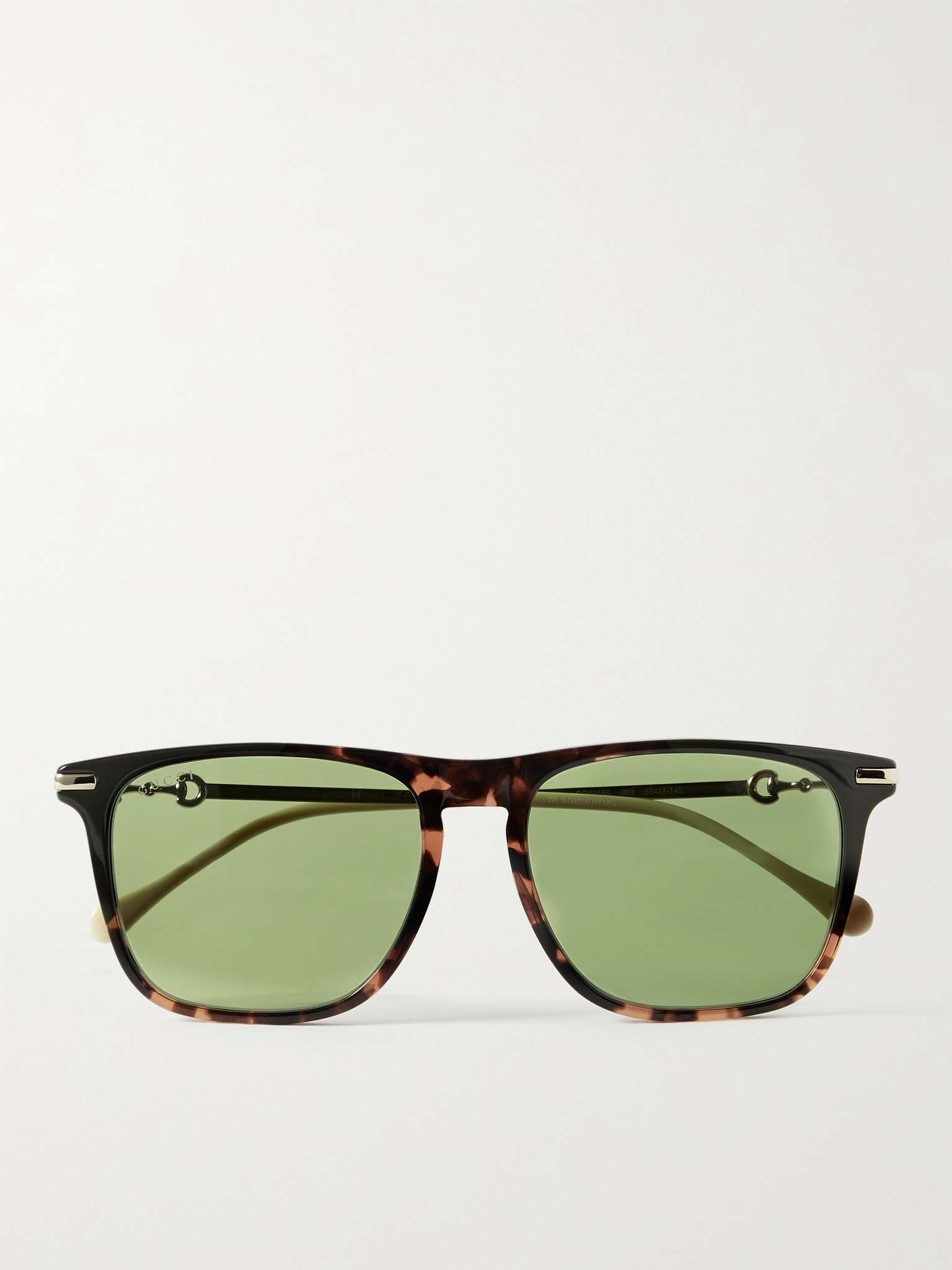 D-Frame Acetate and Gold-Tone Sunglasses - 1