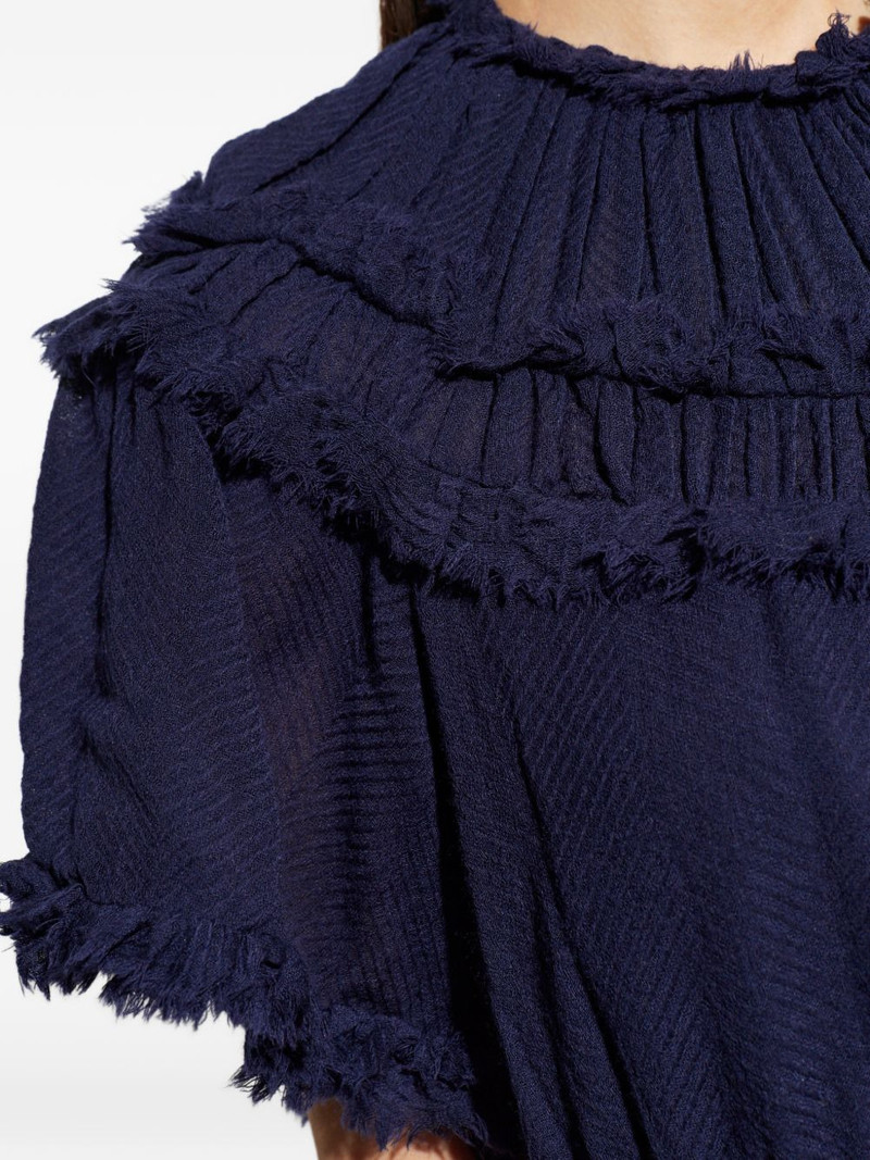 Ayan ruffled fringed dress 5