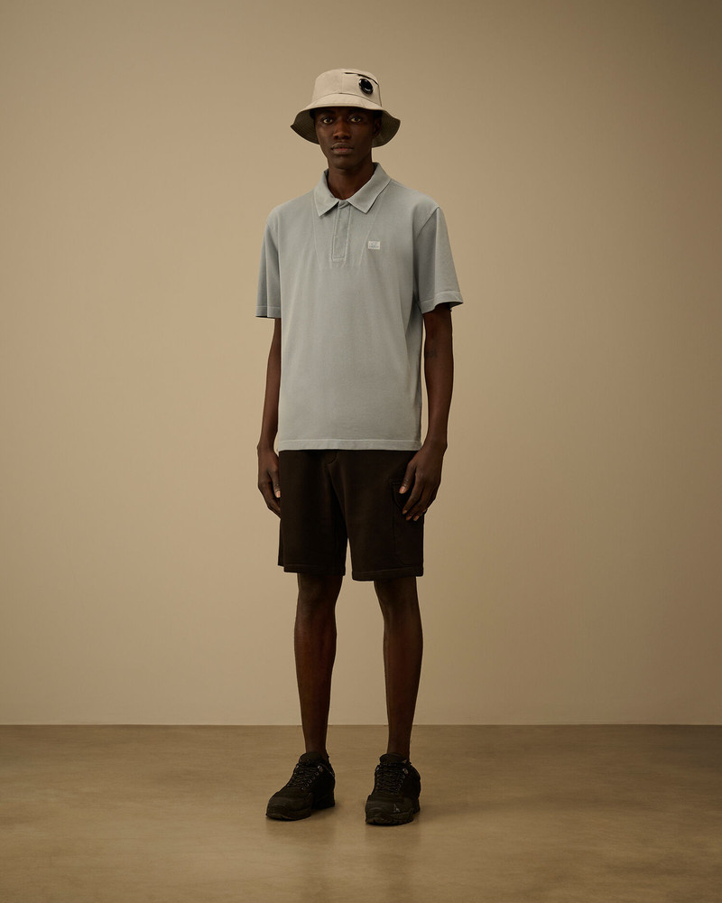 C.P. Company Diagonal Raised Fleece Cargo Sweatshorts outlook