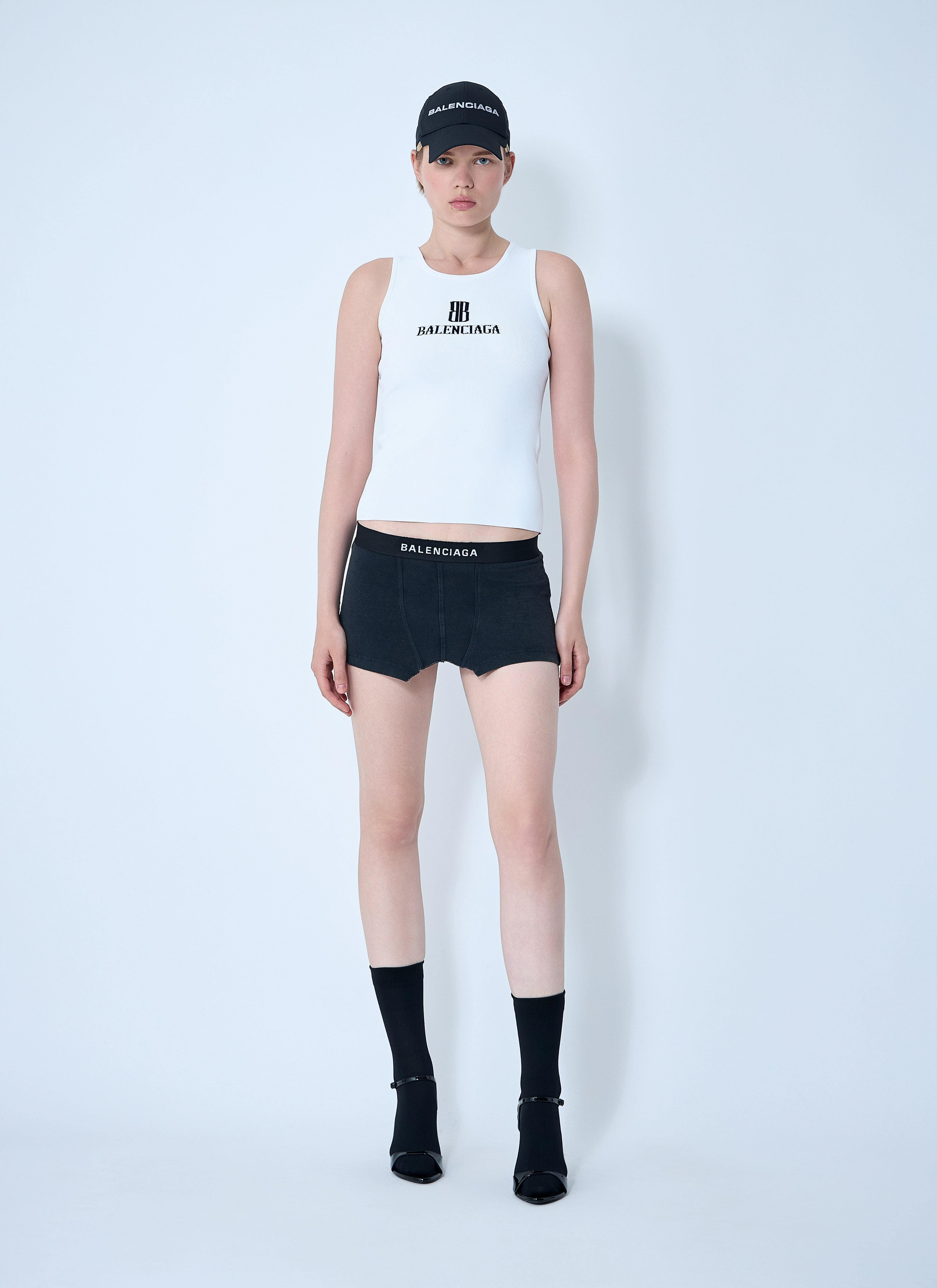 Balenciaga Women Cut-Off Brief Mini Skirt - 2