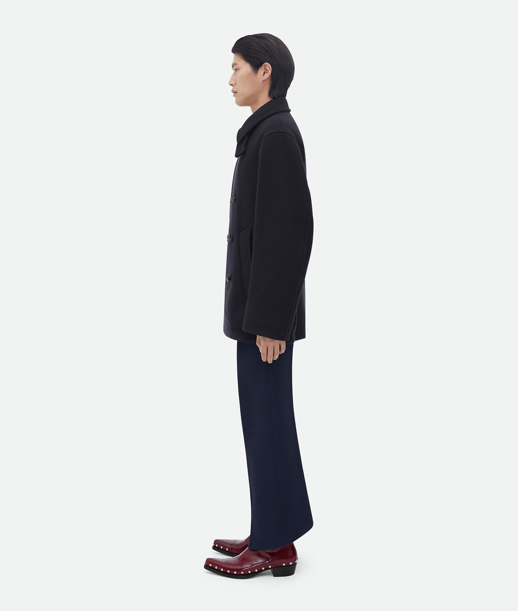 wool and cashmere peacoat - 2