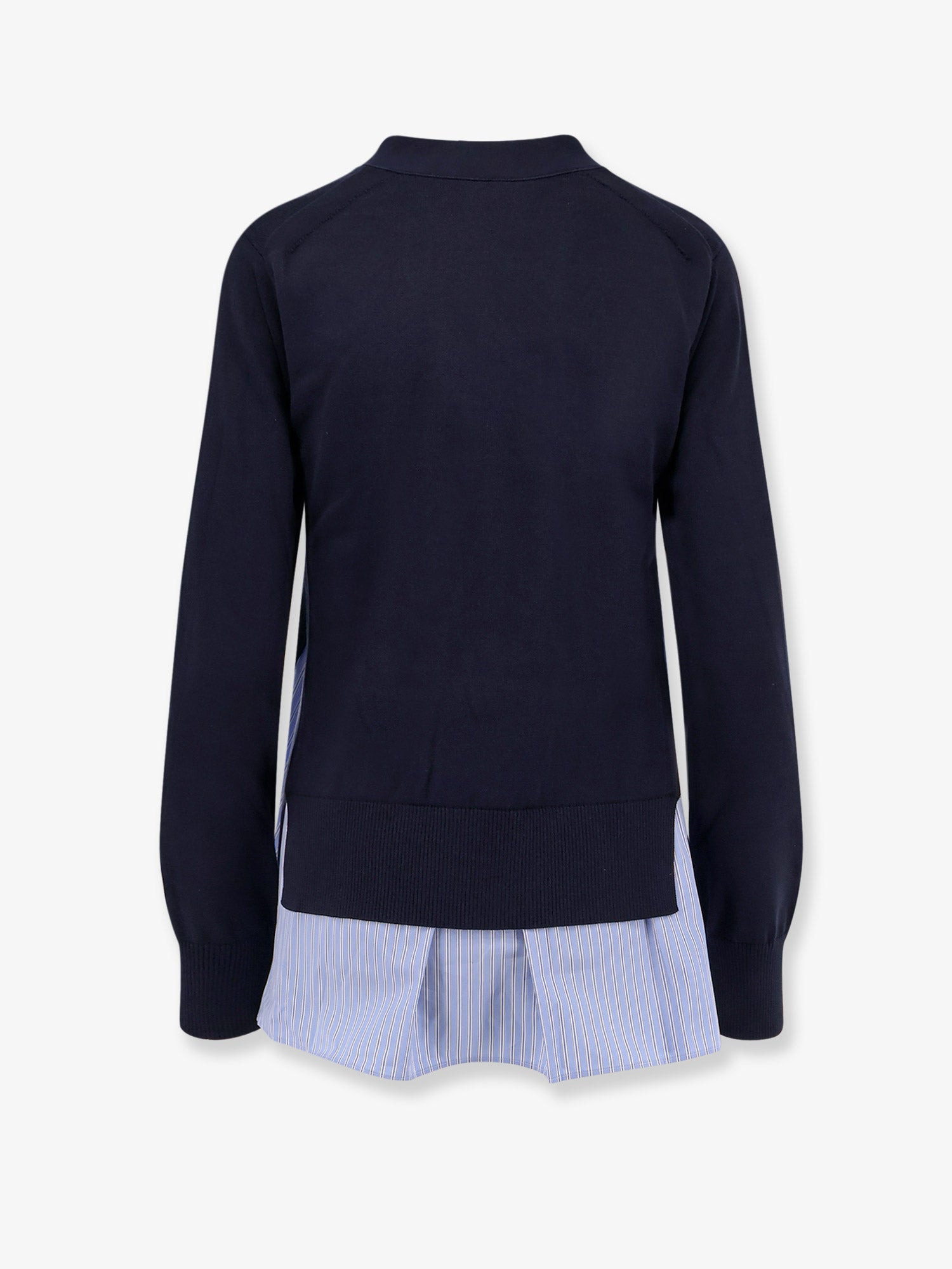 Cotton Cardigan With Mesh Inserts - 2