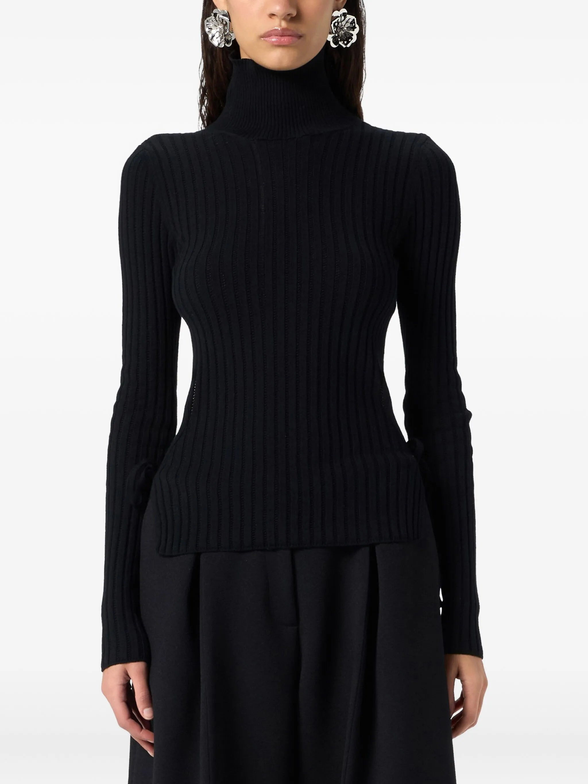 Blumarine Turtleneck Cut-out Top - 2
