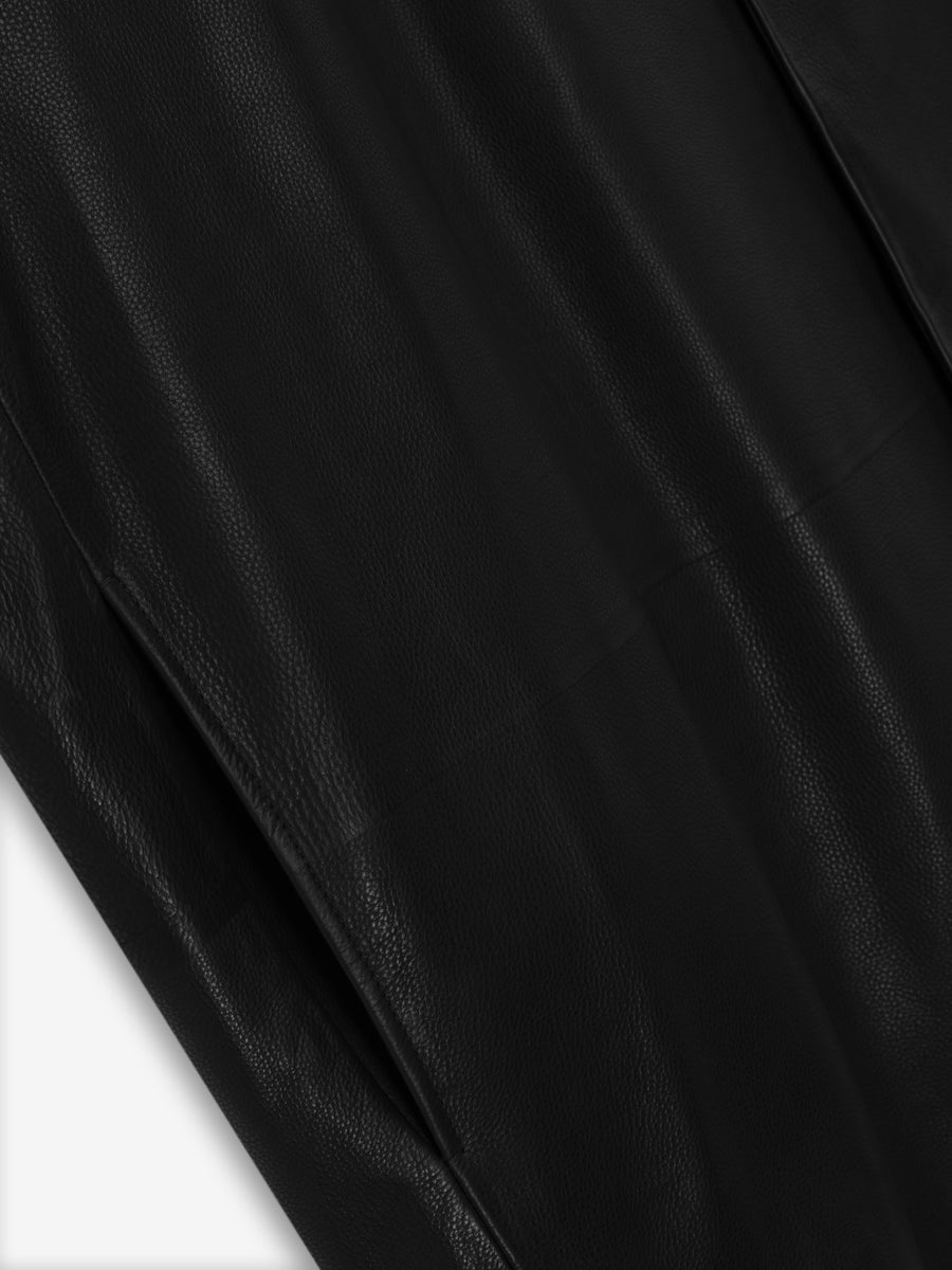 Leather Relaxed Blazer - 6