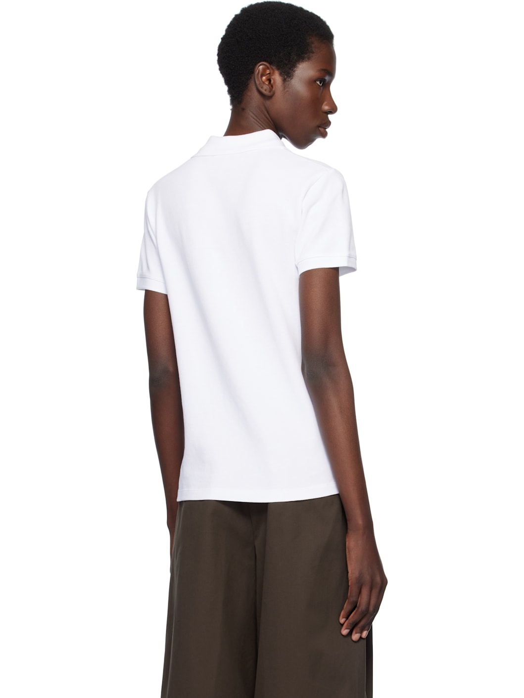 White Baby Fox Patch Regular Polo - 3