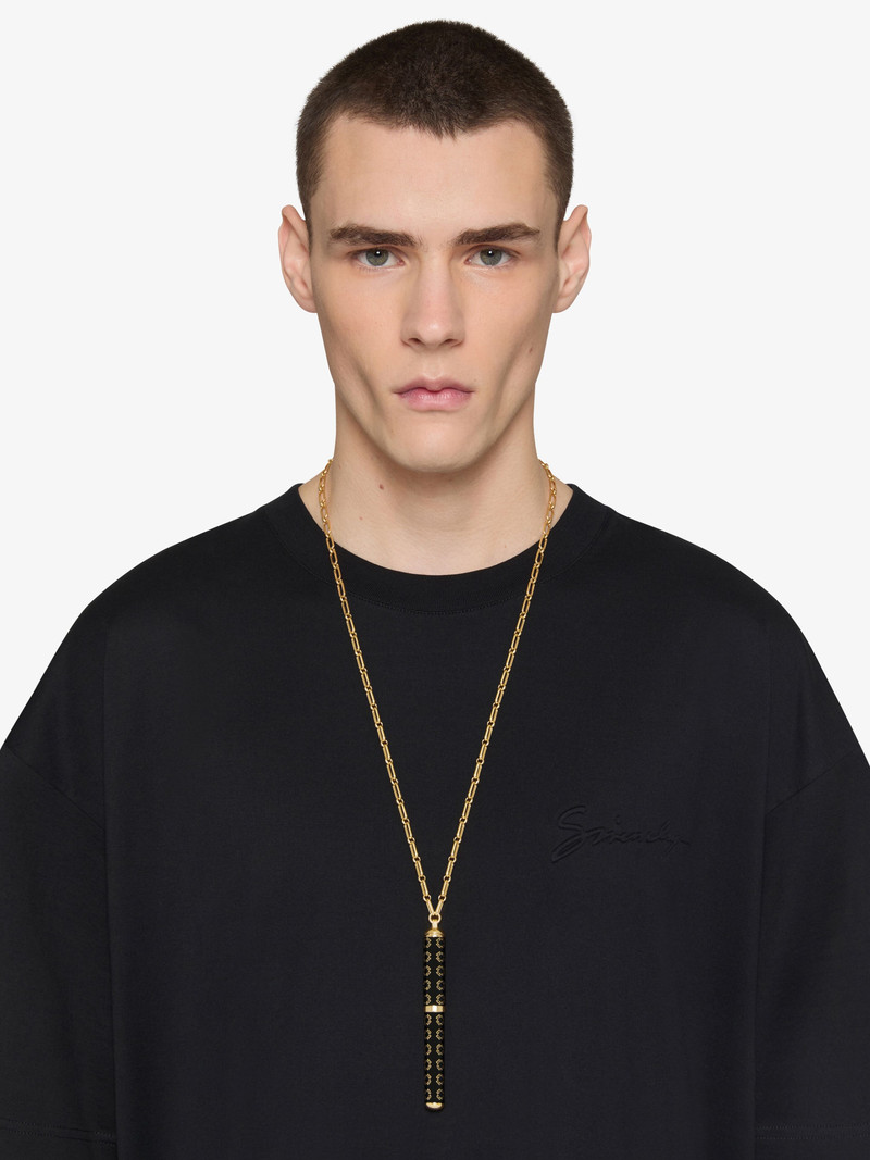 Givenchy CHARM PEN NECKLACE IN METAL AND ENAMEL outlook