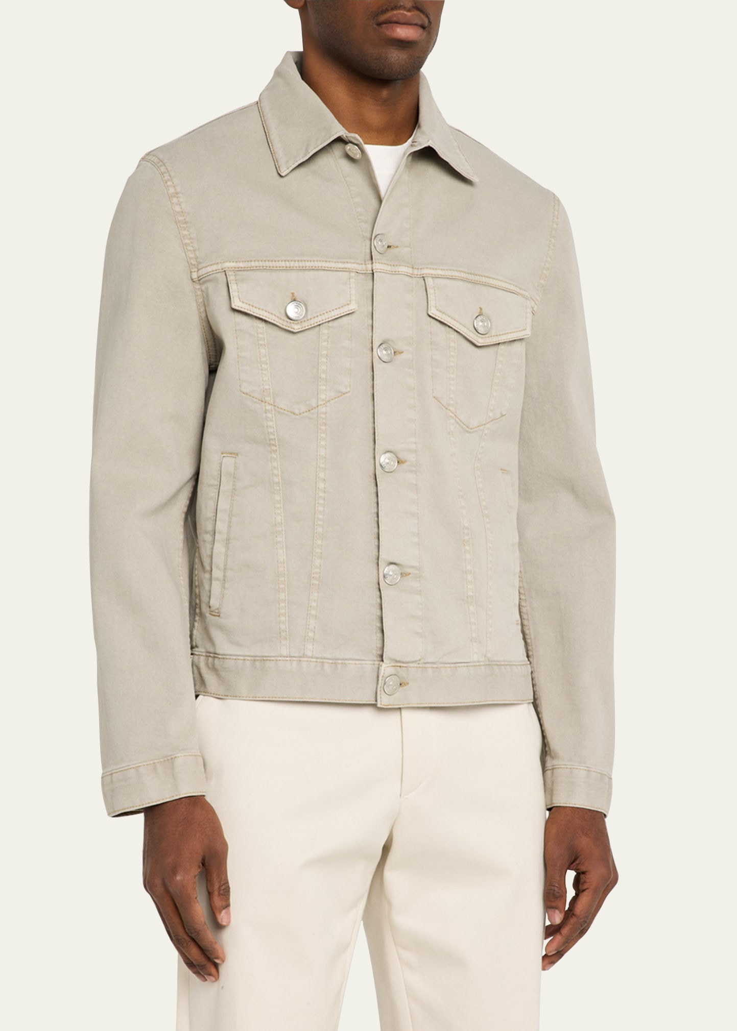 Men's Dyed Denim Trucker Jacket - 4