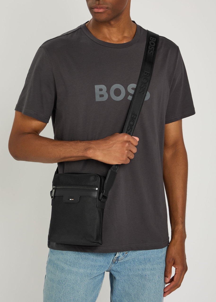 Boss Logo Woven Shell Cross-body bag - 5
