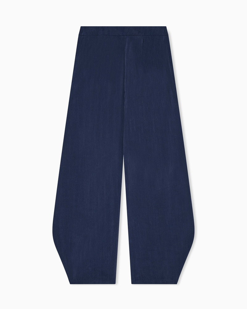 WASHED SILK TROUSERS WITH ROUNDED HEM 3