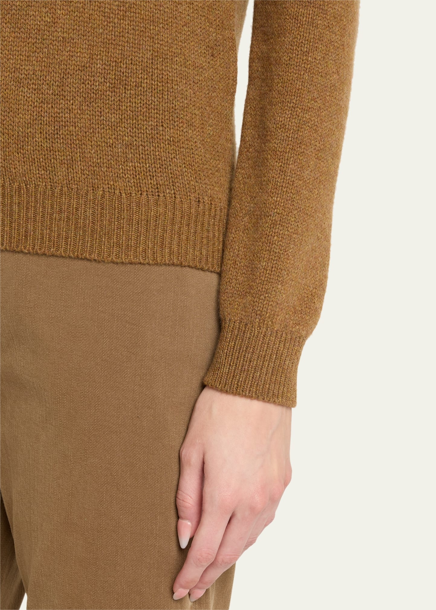 Fobello Crewneck Baby Cashmere Top - 5