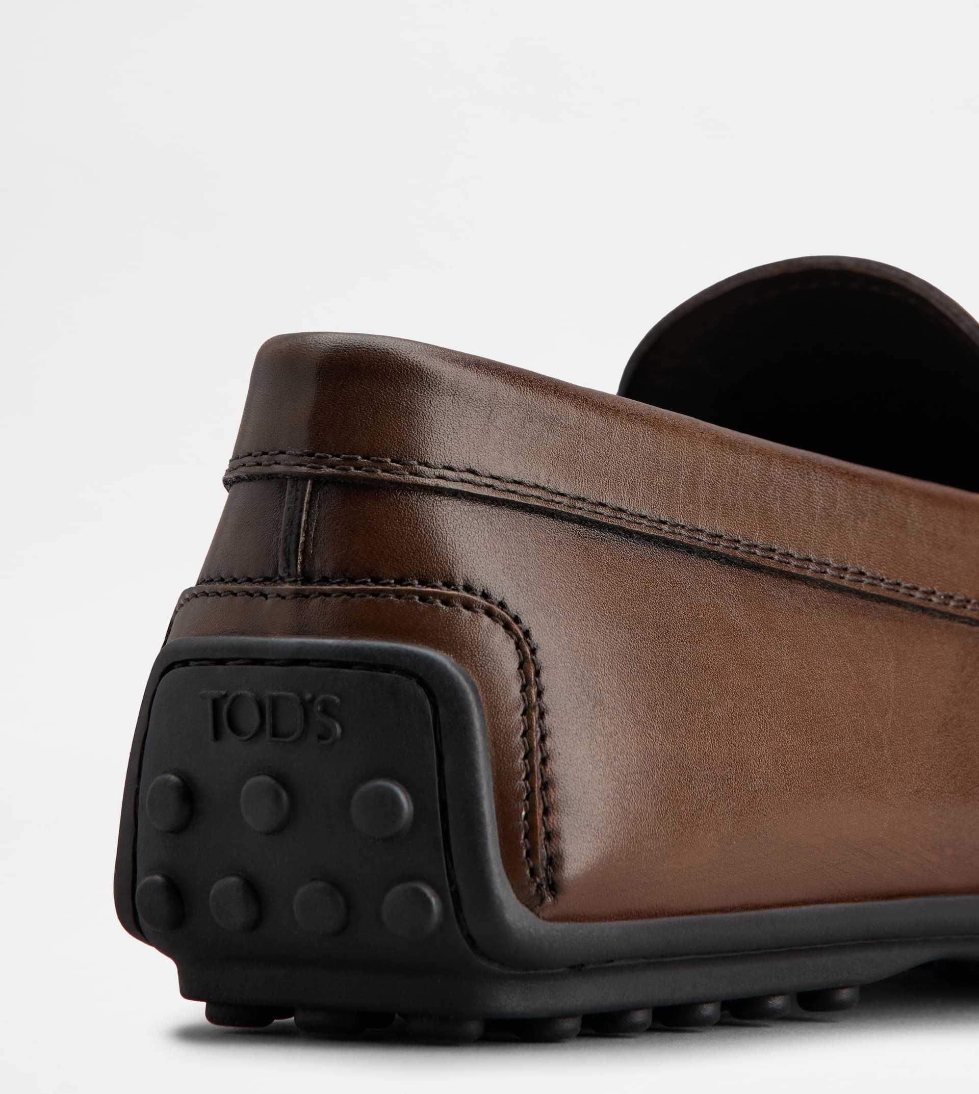 CITY GOMMINO DRIVING SHOES IN LEATHER - BROWN - 5