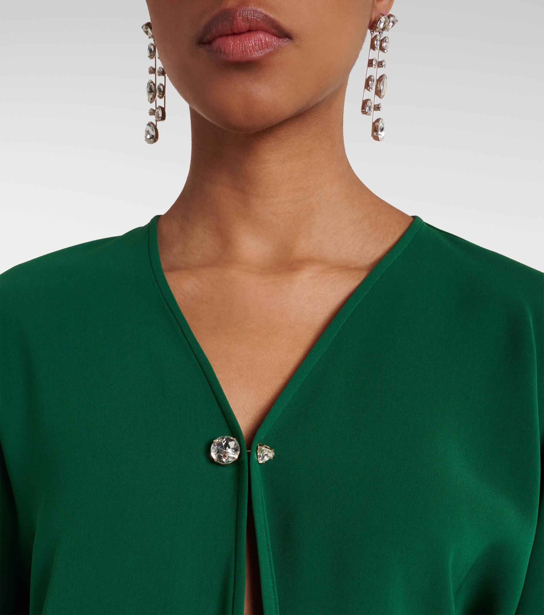 Umile crystal-embellished cady blouse - 4