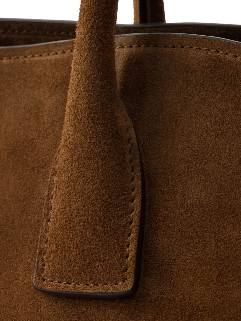 medium suede tote bag - 5