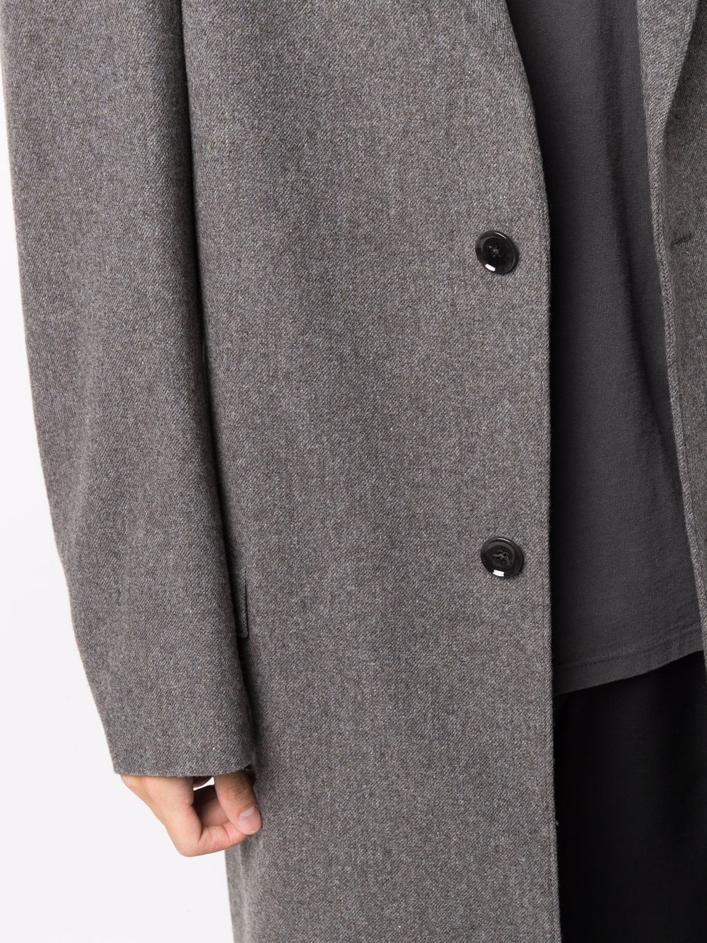 oversized felted wool coat - 5