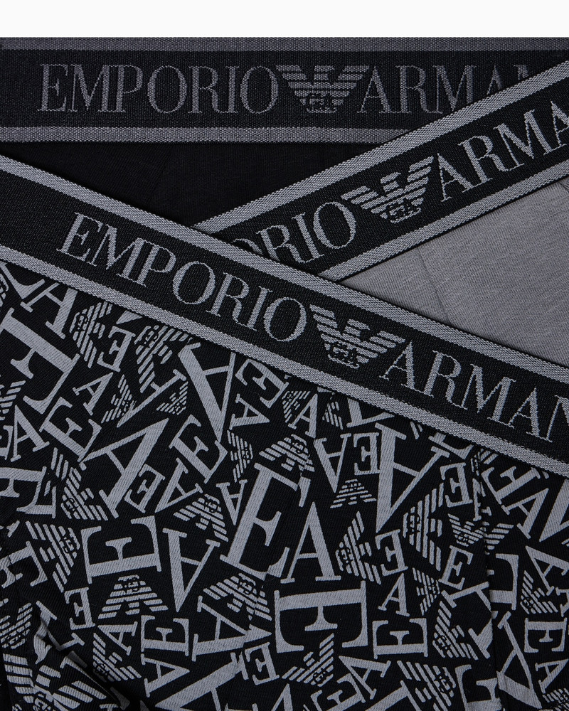 EMPORIO ARMANI THREE-PACK OF BRIEFS WITH CORE LOGO WAISTBAND outlook