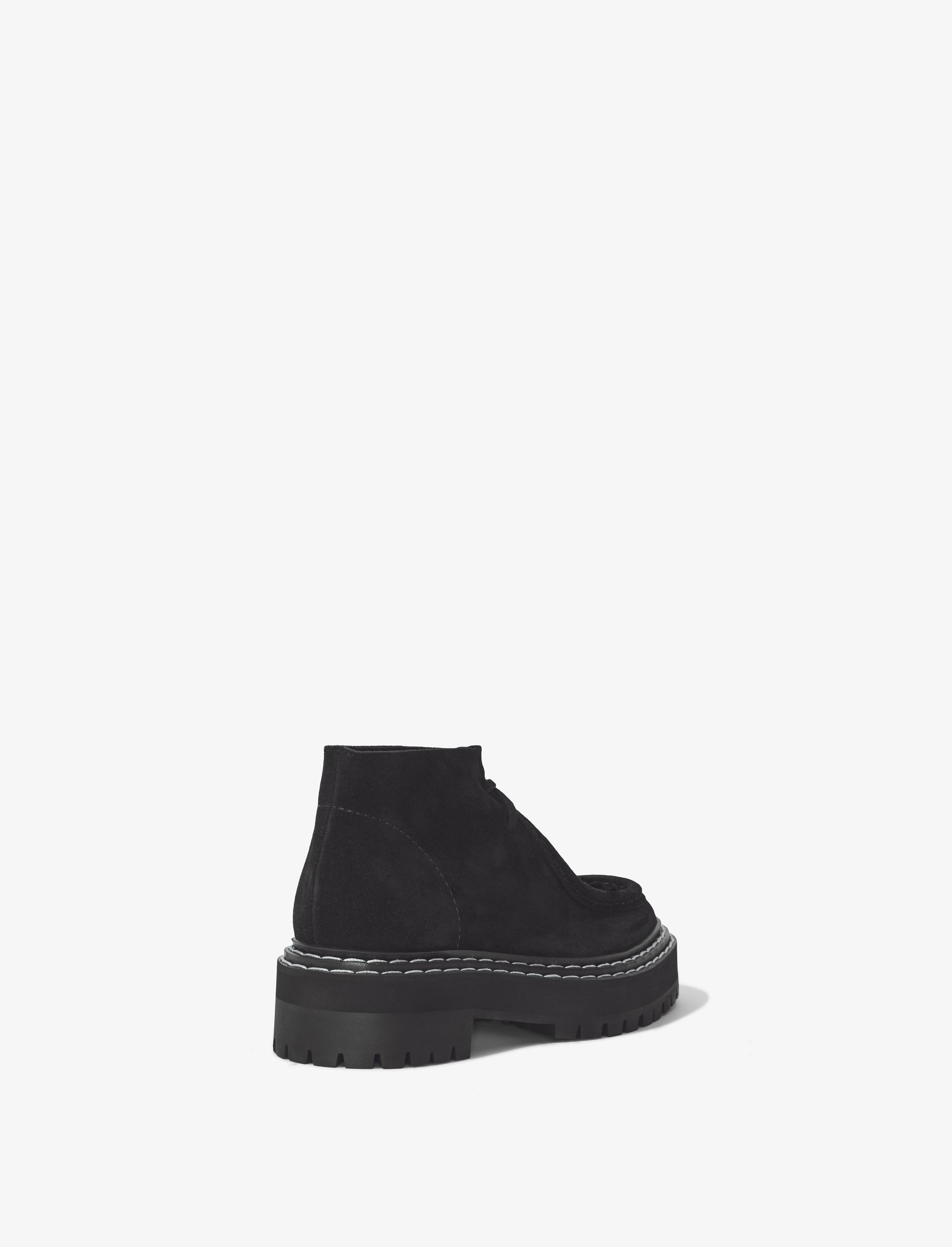 Suede Lug Sole Platform Desert Boots - 3