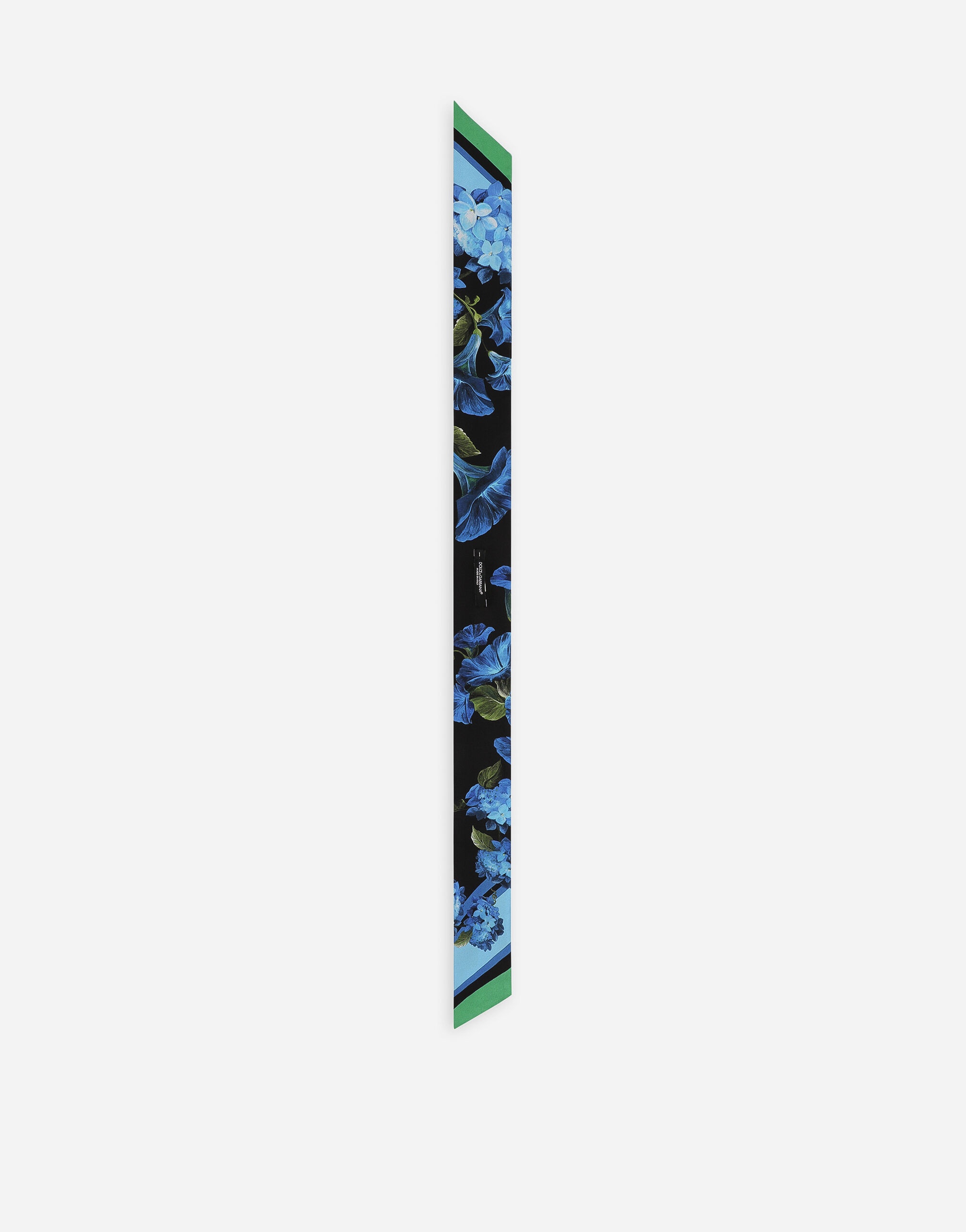 Bluebell-print twill headscarf (6 x 100) - 2