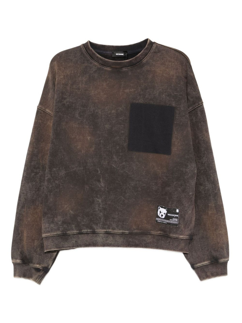 logo-embroidered sweatshirt 1