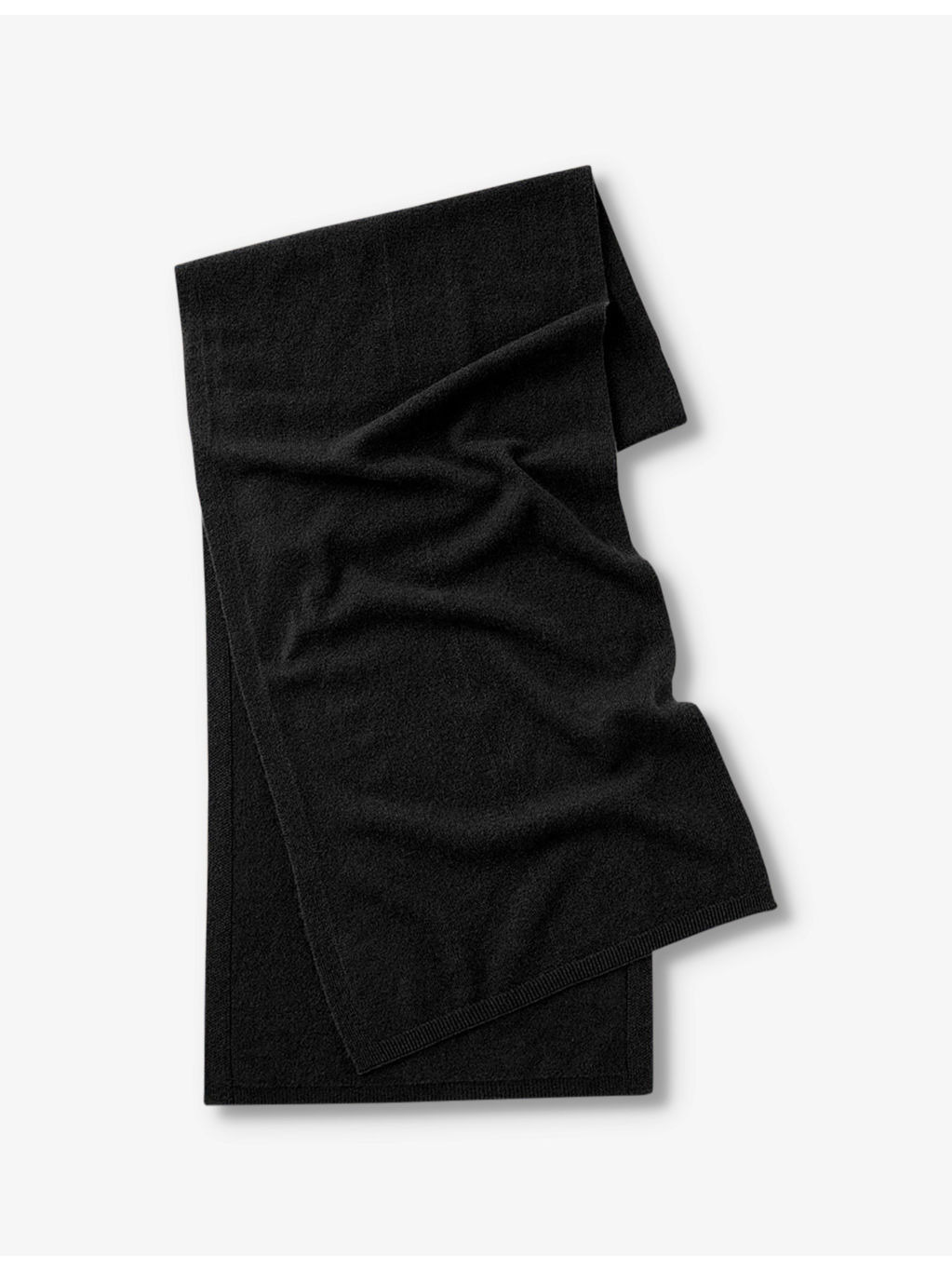 Light ribbed-trim cashmere scarf - 4