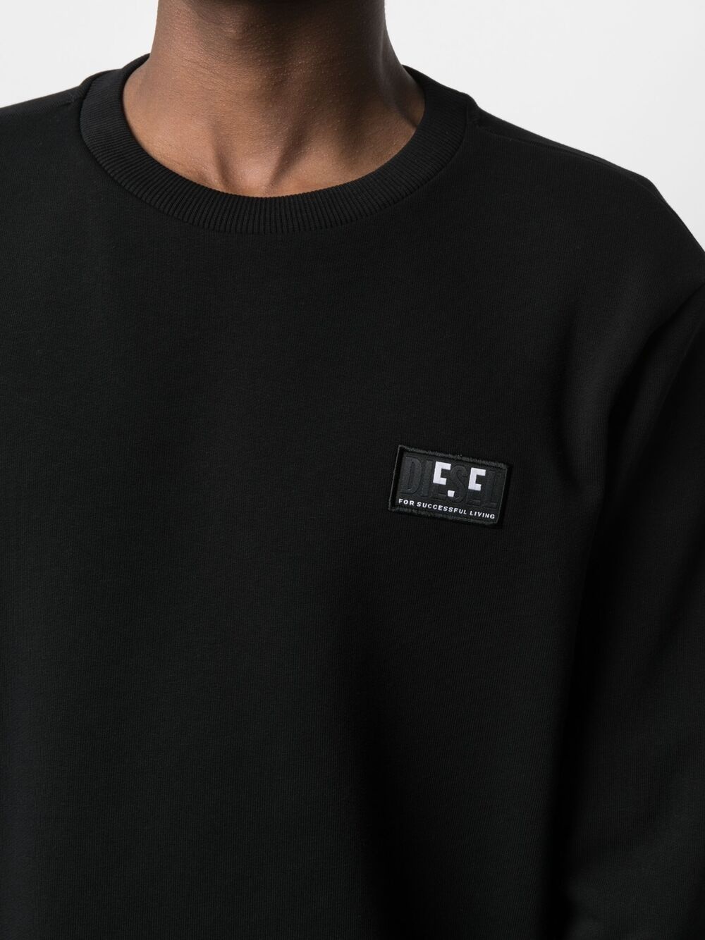 logo-patch crewneck jumper - 5