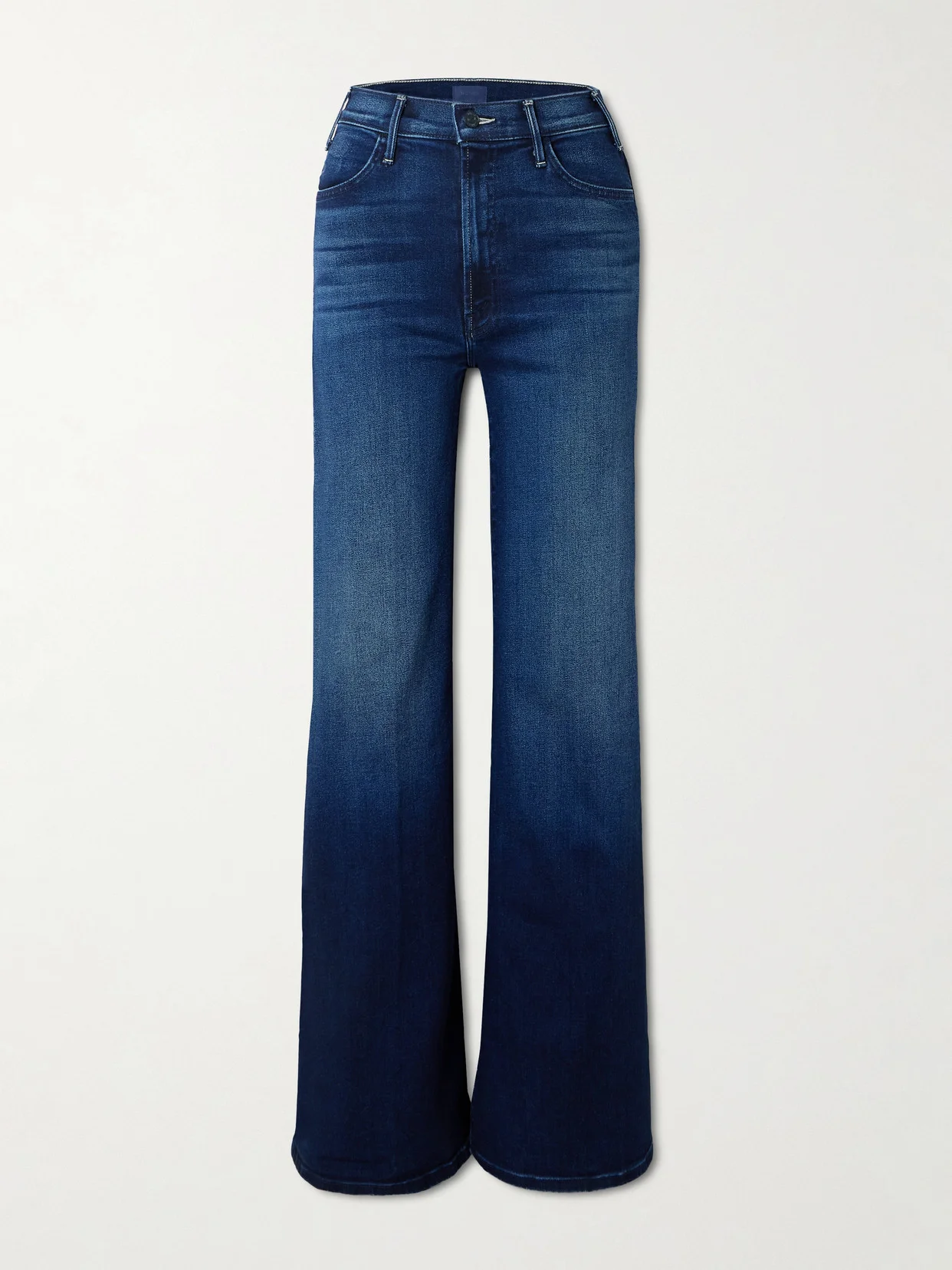 The Hustler Roller Sneak High-rise Wide-leg Jeans - 1