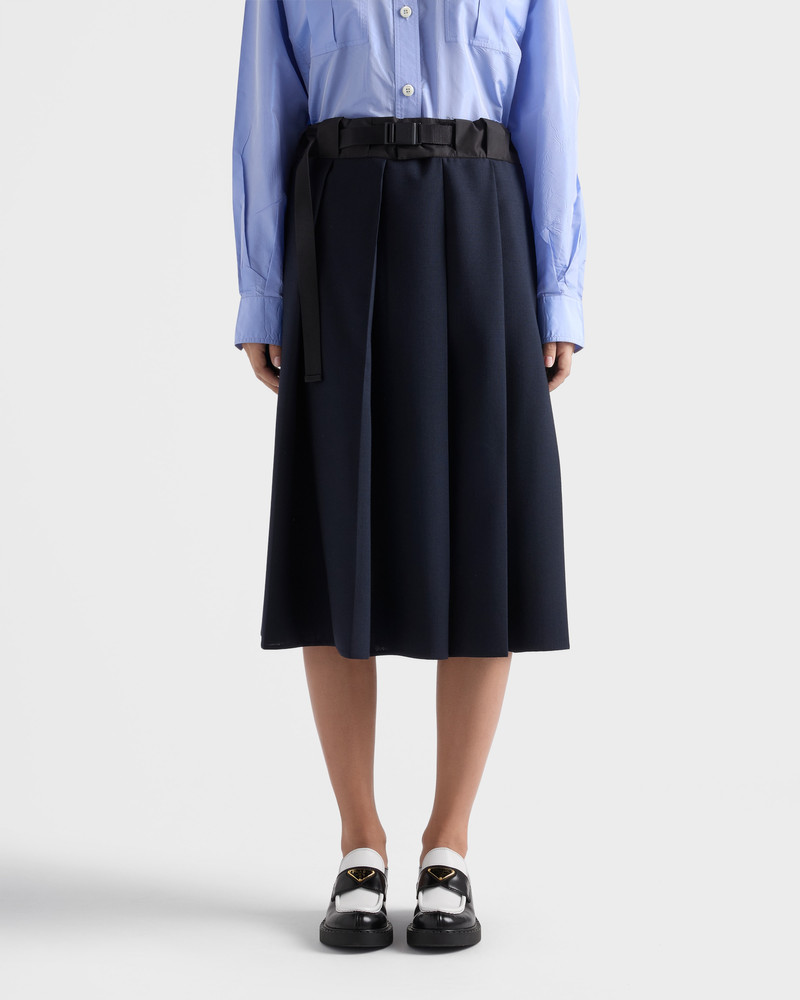 Prada Chocolate two-tone brushed leather loafers outlook