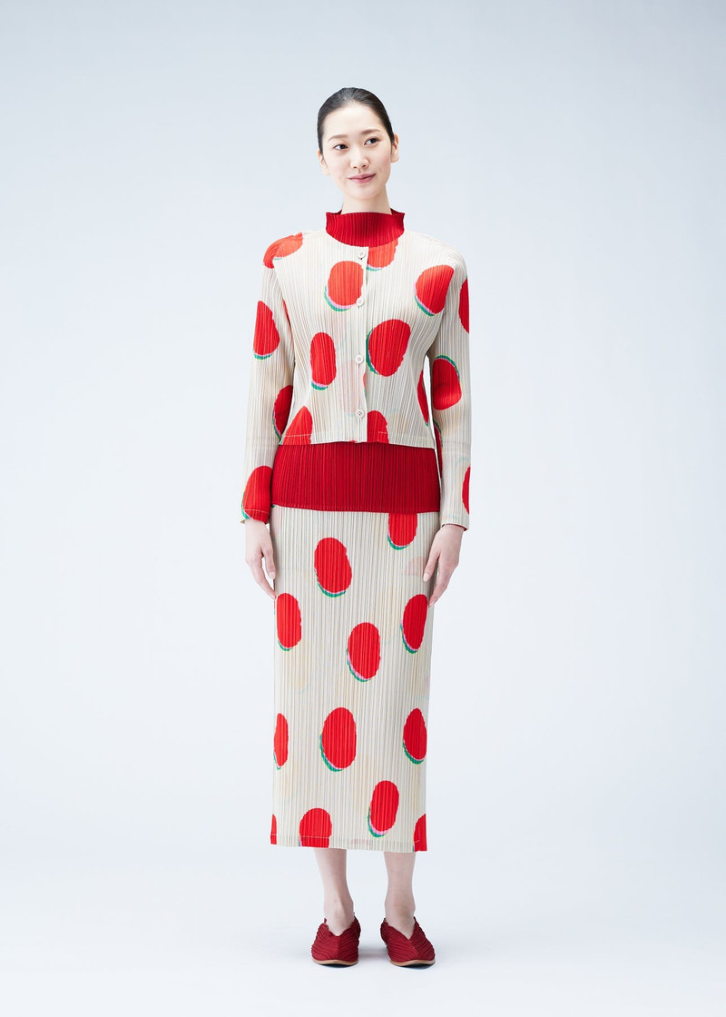 Pleats Please Issey Miyake BEAN DOTS CARDIGAN outlook