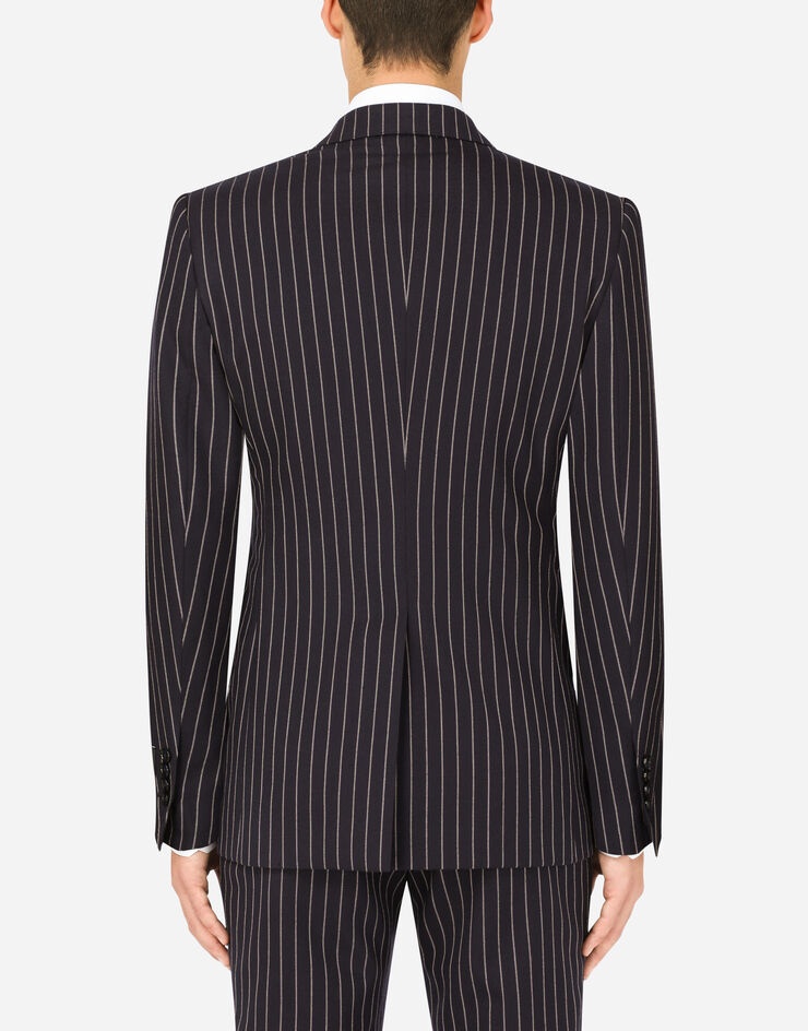 Double-breasted pinstripe wool Sicilia-fit jacket - 2