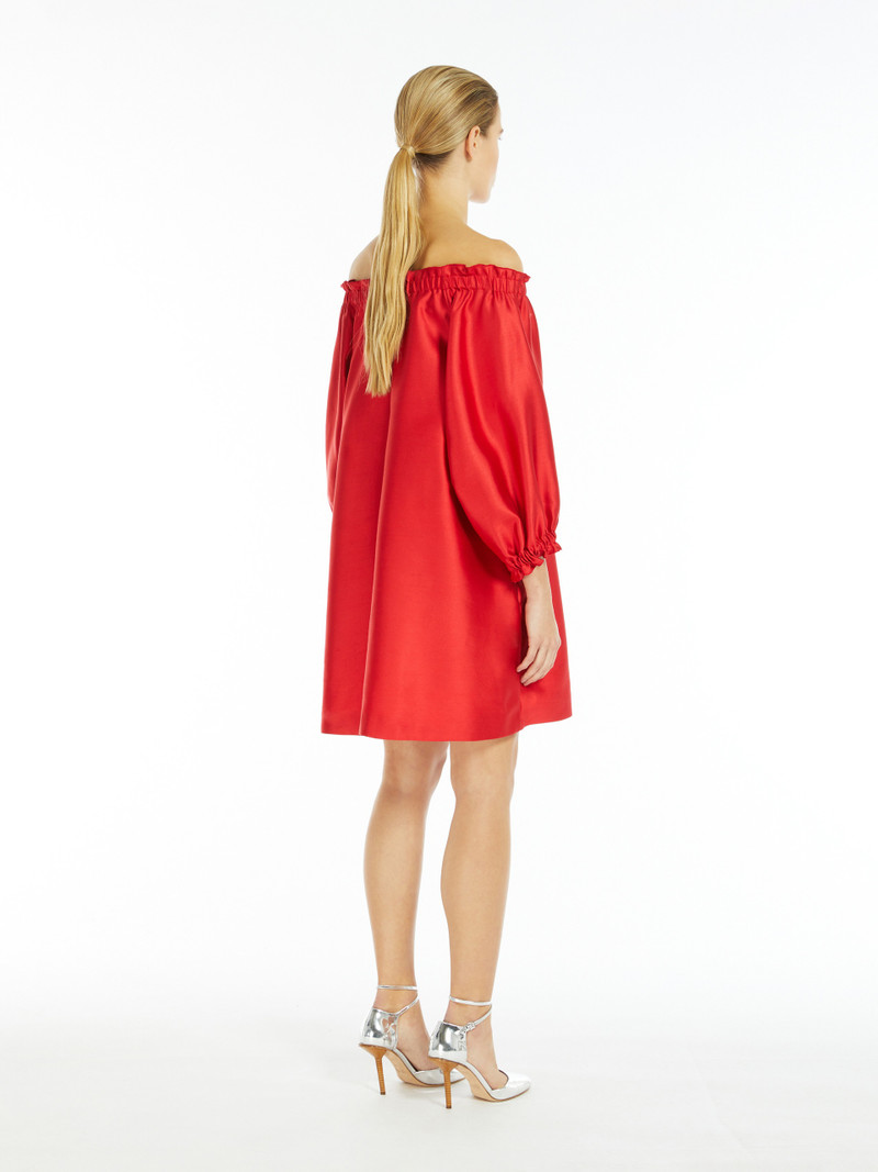LEPRE Short dress in silk-blend shantung 4